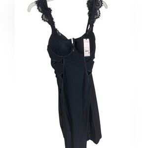 Bras N Things Black Lace Detail Chemise